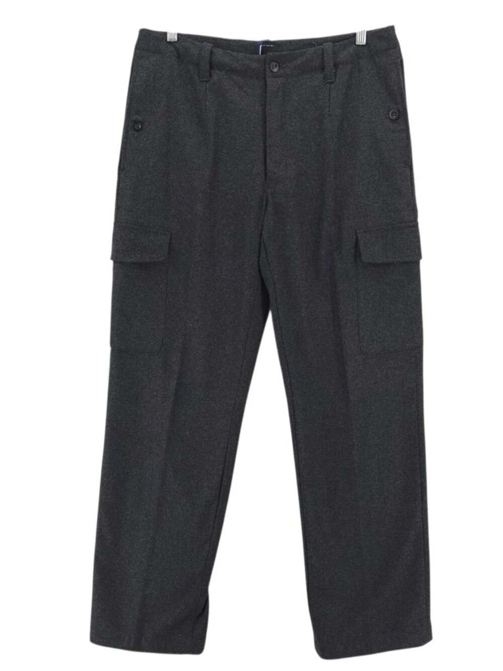 GAP Charcoal Gray Wool Blend Cargo Pants Y2K Size 33x34